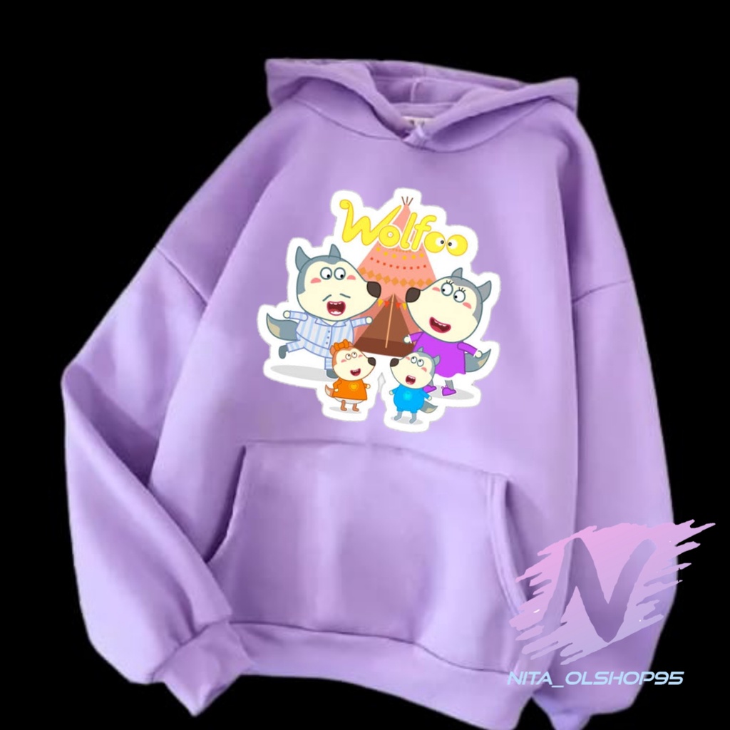 HOODIE WOLFOO ANIAMASI SWEATER ANAK WOLFO