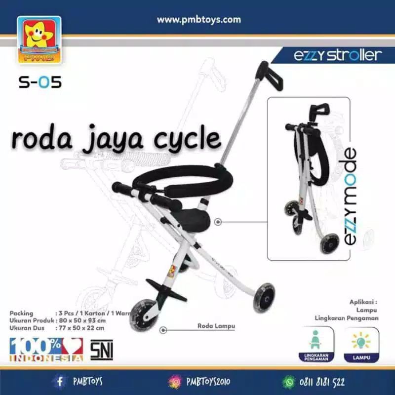 Ezzy stroller baby roda 3