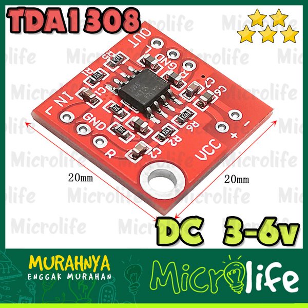 Stereo Headphone Amplifier Board TDA1308 DC 3-6V Module