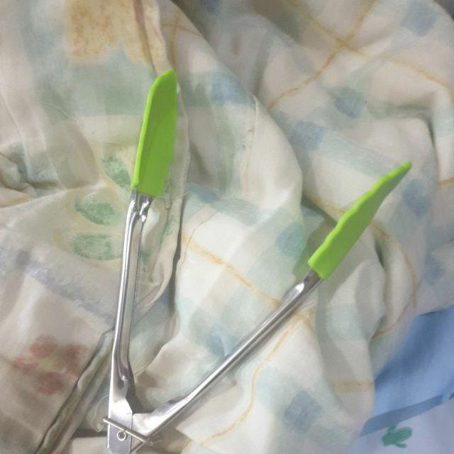 Baking Anti Panas Klip Tong Pastry Clamp Bbq Tongs Alat Memasak Dapur