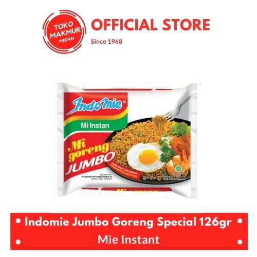 INDOMIE JUMBO GORENG 129GR (MERAH)