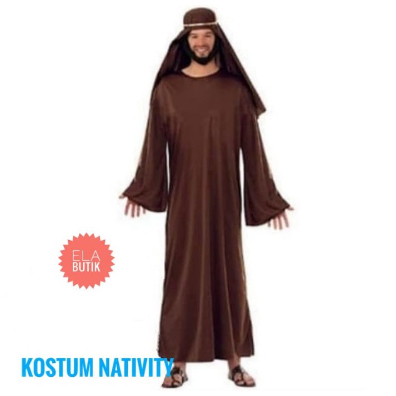 kostum gembala-kostum yesus-kostum natal-dewasa
