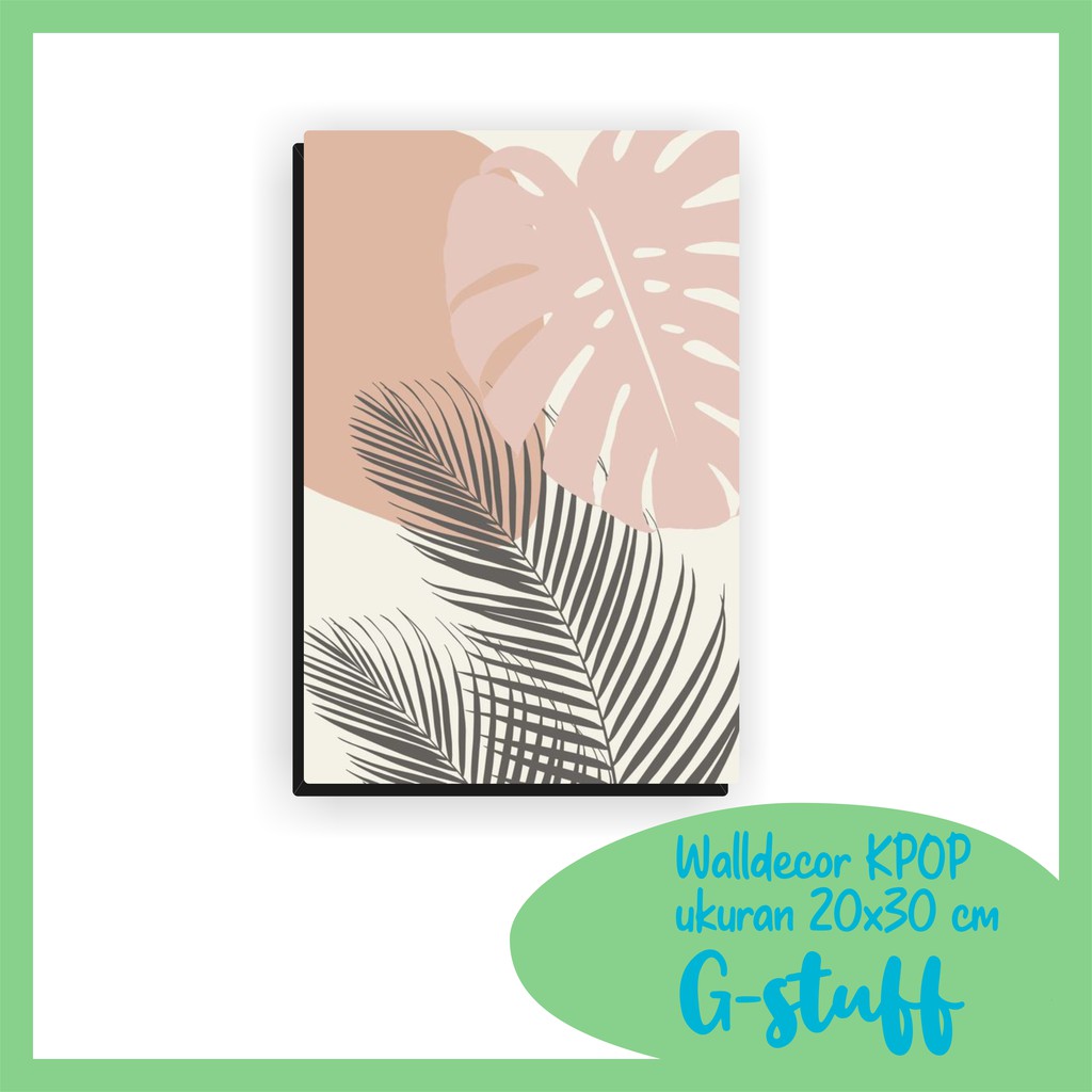 WALLDECOR BOHO TROPICAL AESTHETIC FLOWER UKURAN 20X28 CM