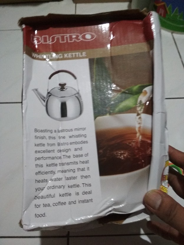 Teko Air Bisa Bunyi Stainless Steel Bahan Tebal/ Bistro Kettle Ma002