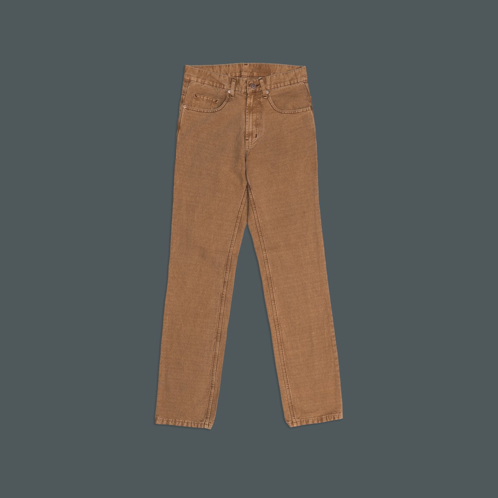 

Jimmy and Martin - Basic Regular Khaki Canvas Slub 5 Pockets Pants - S195-3