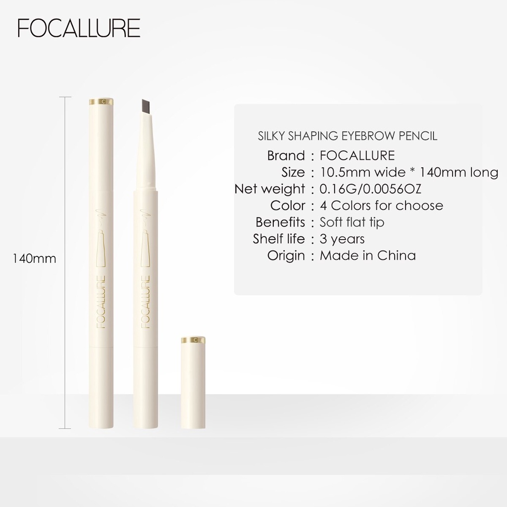 FOCALLURE Eyebrow Pencil Silky Shaping Waterproof Eyebrow FOCALLURE Pensi Alis FOCALLURE Pensil Alis FOCALLUR