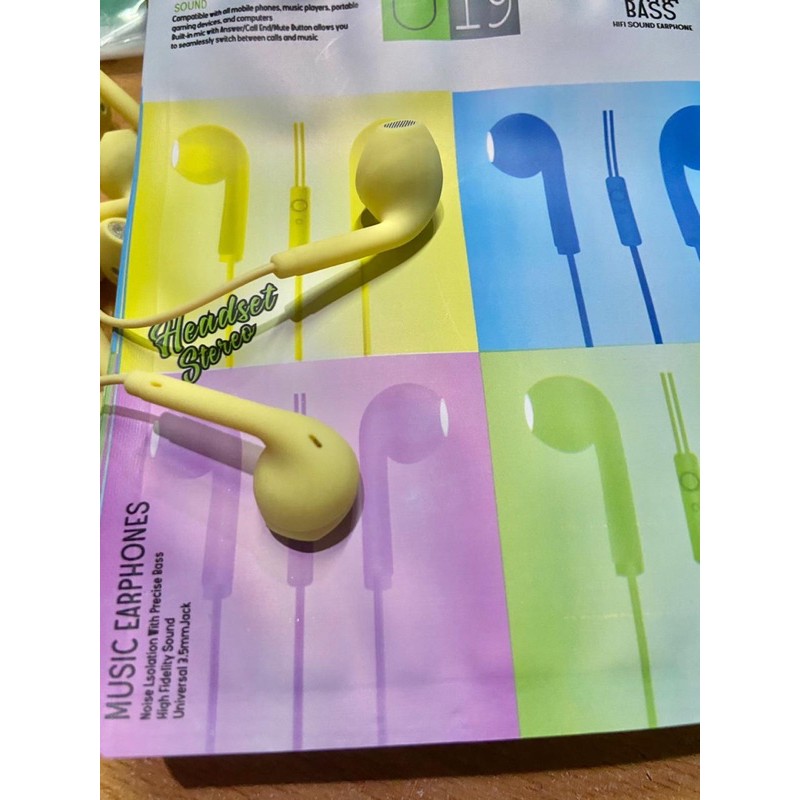 HEADSET JBL U19 MACARON SUPER NGEBASS WARNA CANTIK JELITA / Handsfree / HF