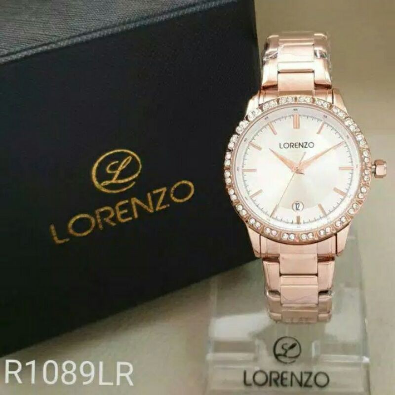 JAM TANGAN WANITA CEWEK LORENZO 1089 ORIGINAL TAHAN AIR