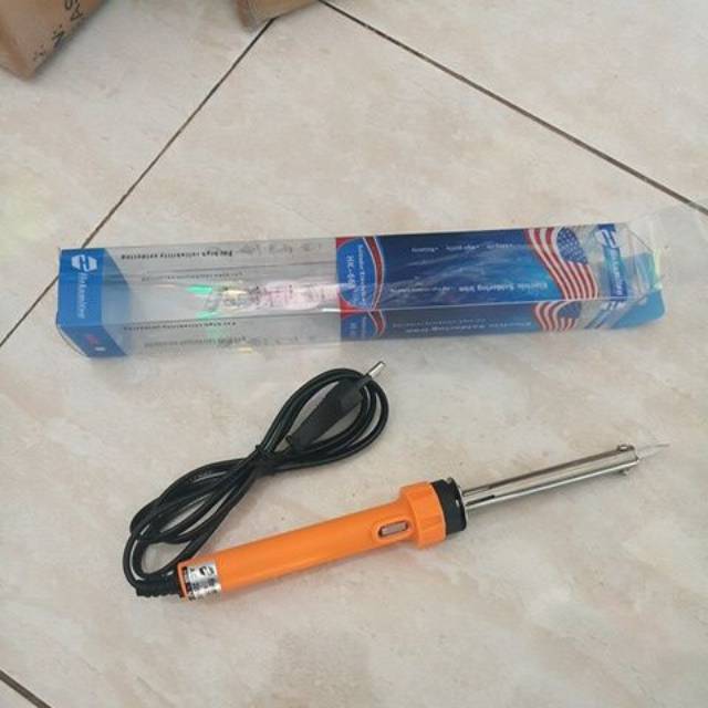 Solder Listrik HAKAMITSU 40W Model USA Soldering Iron Buat Nyolder Timah Servis Ngoprek Elektronik