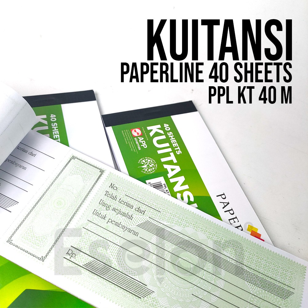 

Kwitansi Paperline Kecil KT40M isi 40 Lembar / Buku kuitansi Paperline KECIL KT40M