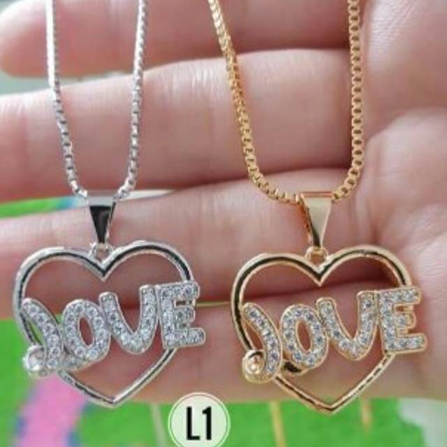 Kalung xuoing love cantik