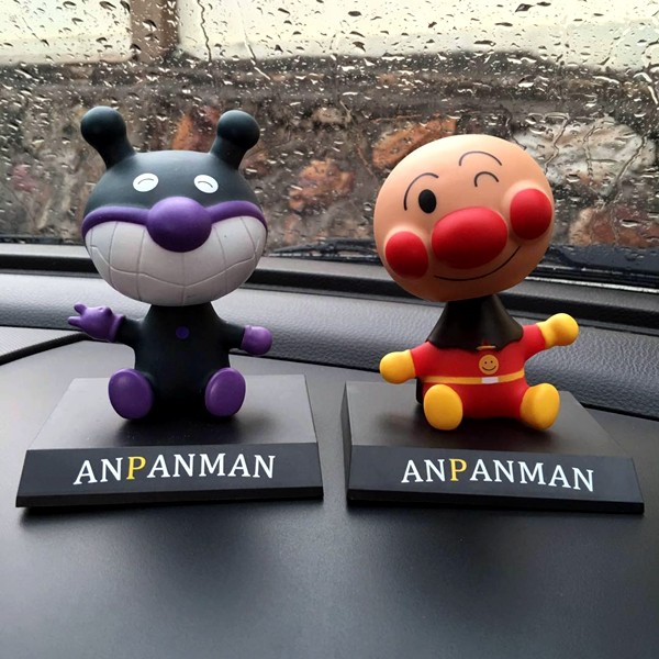 Boneka Figure Miniatur Pajangan Mobil Stand ANPANMAN BAIKINMAN Goyang Kepala Shacking Head Toy