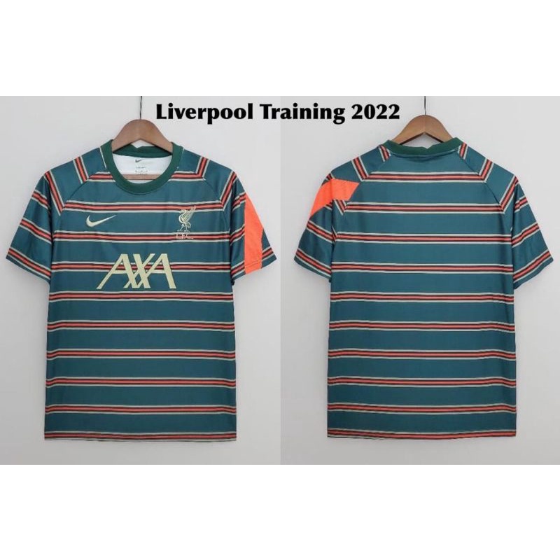 Jersey bola Liverpool Training Prematch Hijau 2021/2022 Grade Ori impor