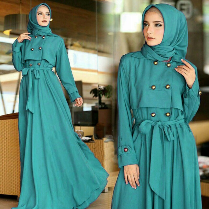 [Maxy Edelwis varian warna SW] maxi muslim wanita balotelli KUBUS/MAROON/TOSCA/NAVY