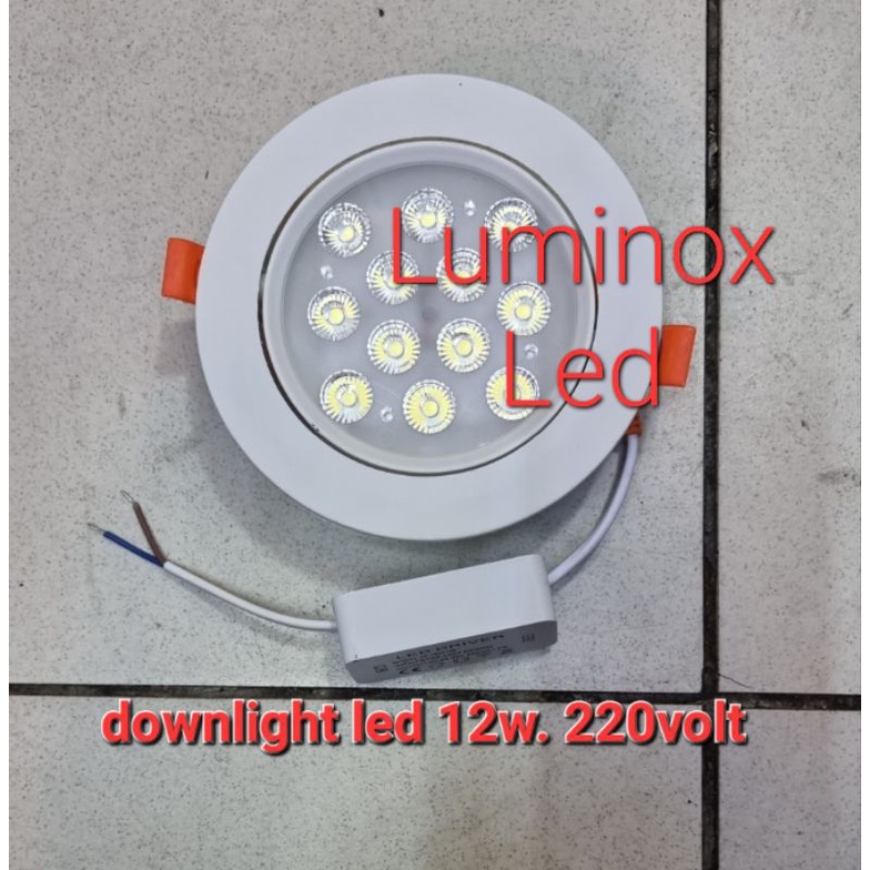 downlight led 12watt 12w 12mata / downlight plafon led 12 watt 220volt
