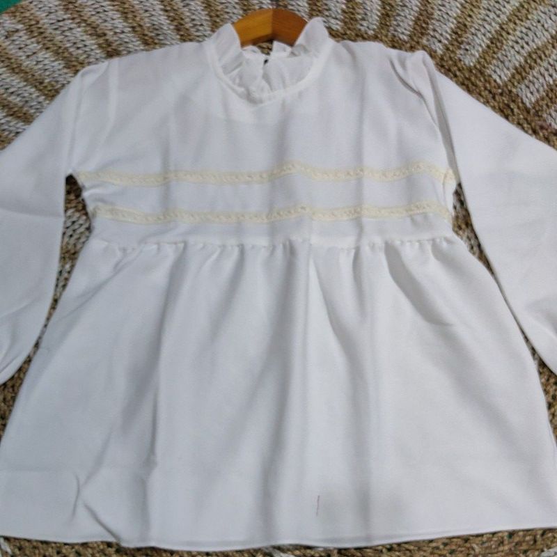 LALA BLOUSE//BLOUSE MOSCREPE LENGAN PANJANG