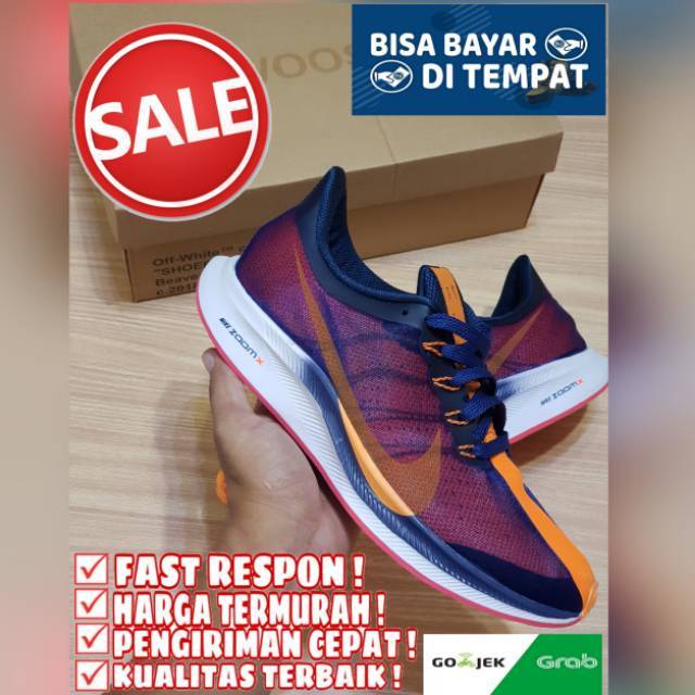 SEPATU NIKE ZOOM PEGASUS TURBO 35 BLUE YELLOW SEPATU OLAHRAGA PRIA IMPORT MADE IN VIETNAM BNIB