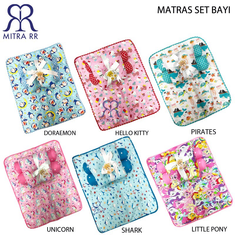 Matras Bayi / Perlak Bayi / Tempat Tidur Bayi / Bedding Set Bantal Guling Peang | Perlengkapan Tidur