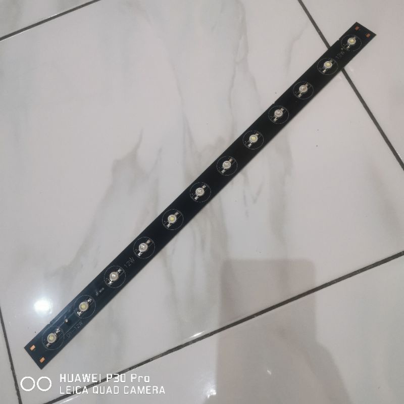 Long pcb 12 titik 46cm + LED HPL 1w sudah disolder