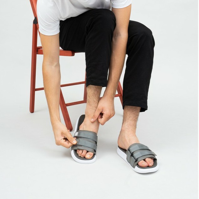 Art Seven Grey | Sandal EVA Ringan Slop Santai Simple Pria Men Sendal Footwear | FORIND x Wearzada