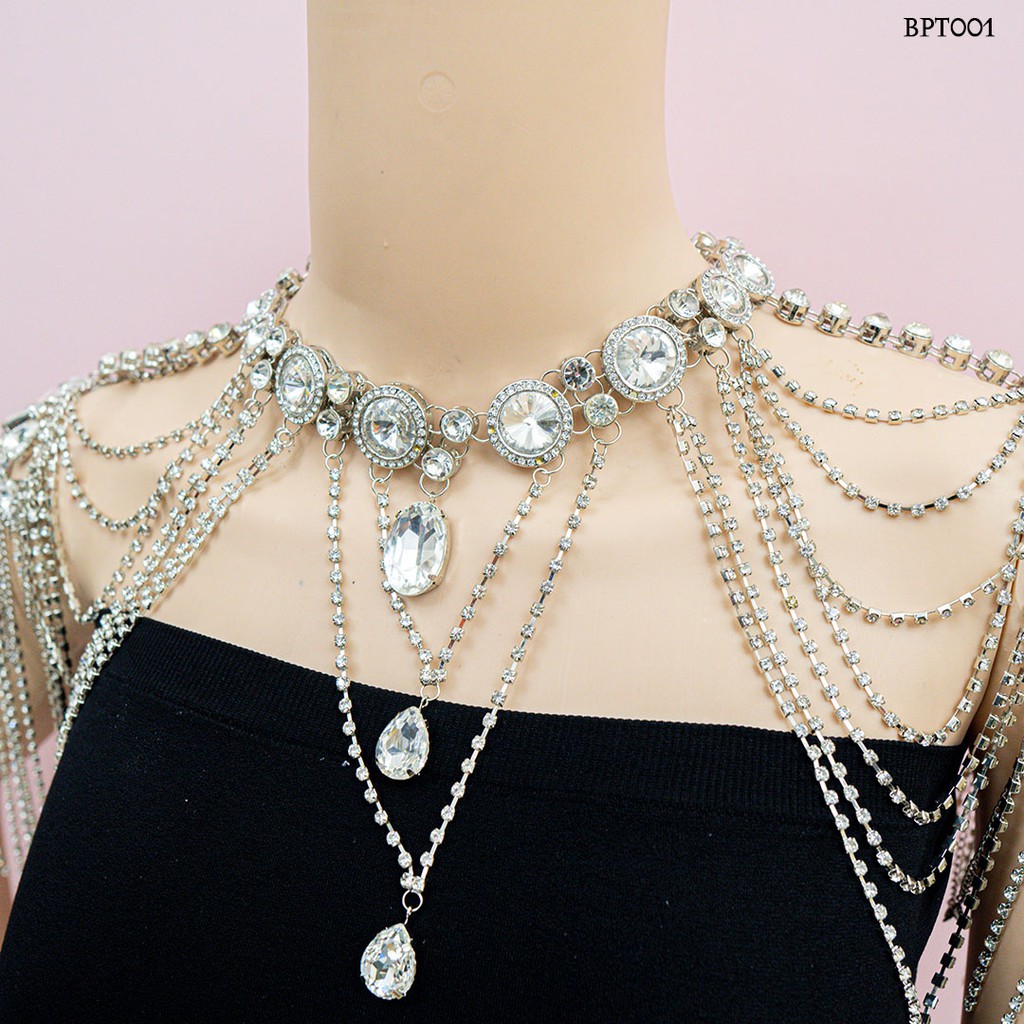 [READY STOCK] BOLERO PENGANTIN MUTIARA AKSESORIS WEDDING CRYSTAL PREMIUM BPT001