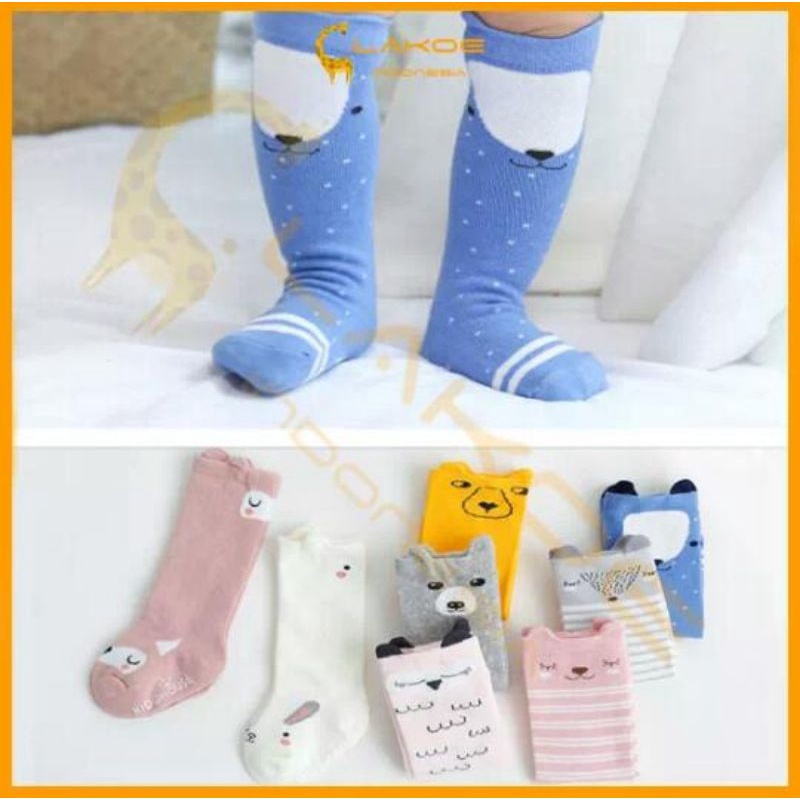 Promo Kaos Kaki Panjang/Kaos Kaki Korea/Kaos Kaki Bayi Anti Selip/Kaos Kaki Selutut