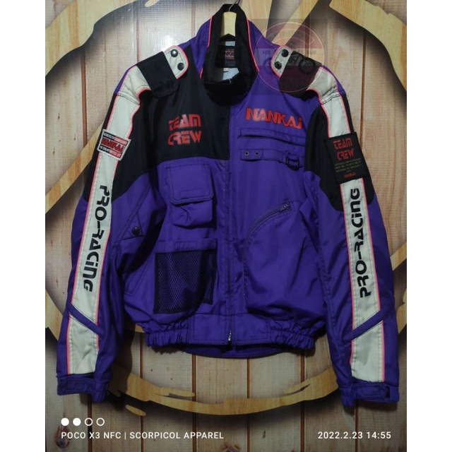 Jaket Motor Vintage Nankai Team Crew not kushitani yellowcorn simpson bates greedy hyod komine rs ta
