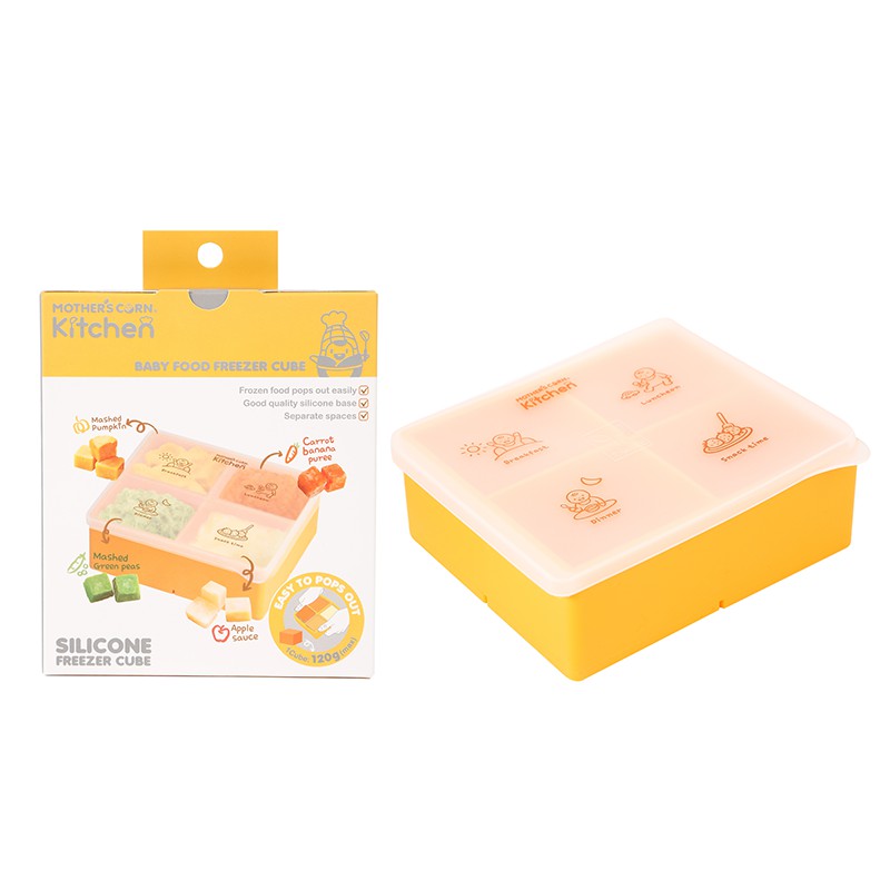 MOTHER'S CORN SILICONE FREEZER CUBE YELLOW