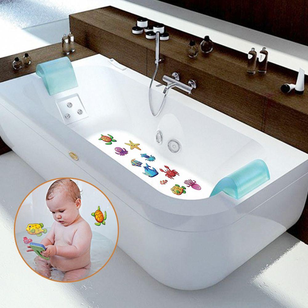 [Elegan] Stiker Mandi 3D Scrub Ocean World Tahan Air Baby On Bath Anak Kids Tile Decor