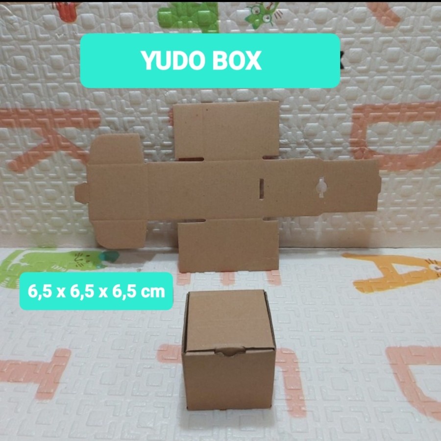 

box karton kardus uk. 6,5 x 6,5 x 6,5 cm model diecut
