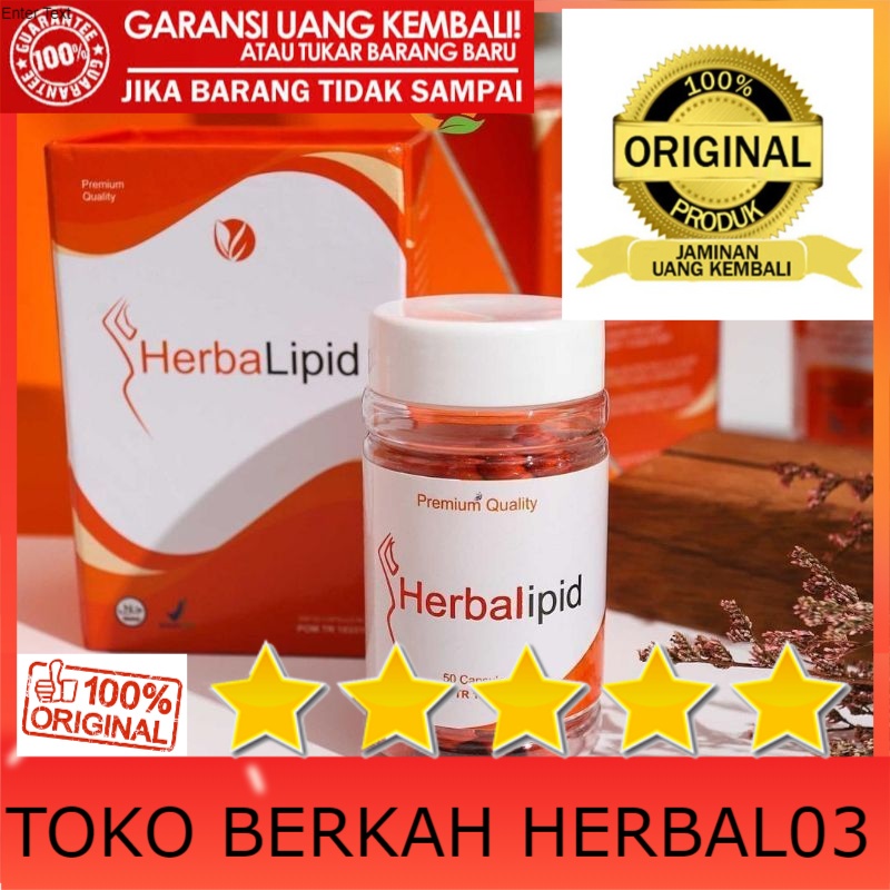100% ASLI ( Terbaru ) Herbalipid Slimming BPOM & HALAL Original Obat Pelangsing Badan Tubuh Penurun 