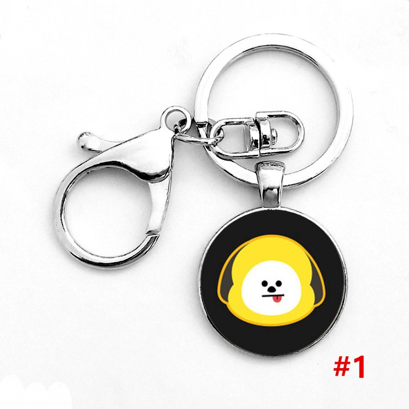 [Bayar Di Tempat]Kpop Bangtanboy Bts Cartoon Keychain Keyring Gantungan kunci