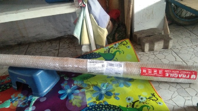 Payung Tenda Pantai 220cm Pelangi Double (2 Lapis/ 2 Layer/  2 Helai) Anti-uv.