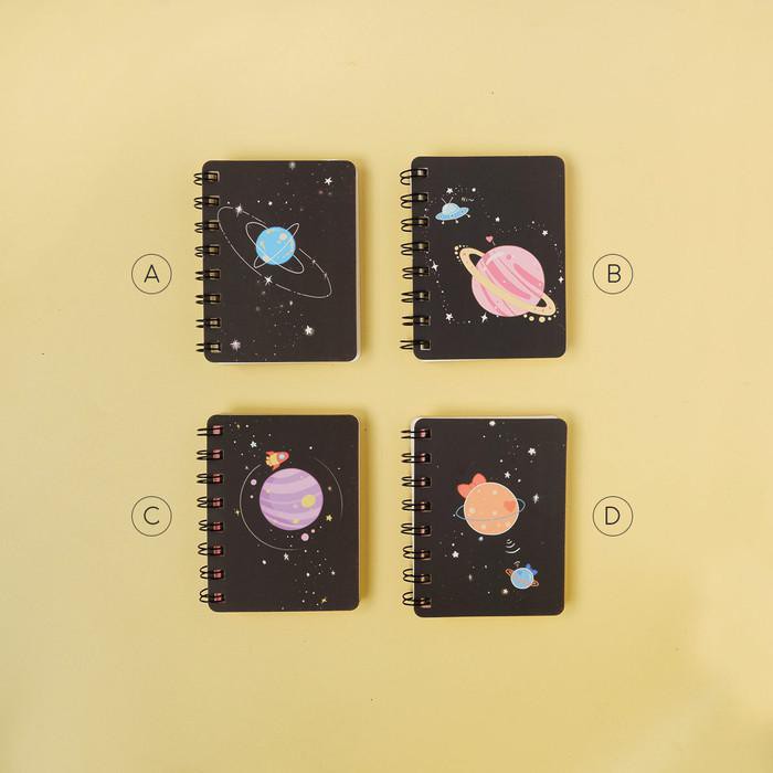 

Planetary Romance Spiral Plain Notebook A7 / Buku Catatan A7 / Polos - Varian D
