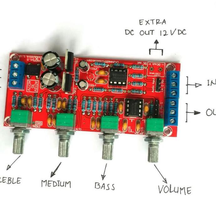 NE5532 HIFI TONE CONTROL STEREO NE 5532 HIFI PREAMP STEREO