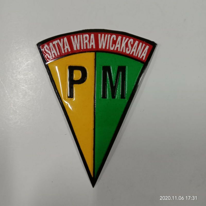 stiker logo PM, stiker polisi militer