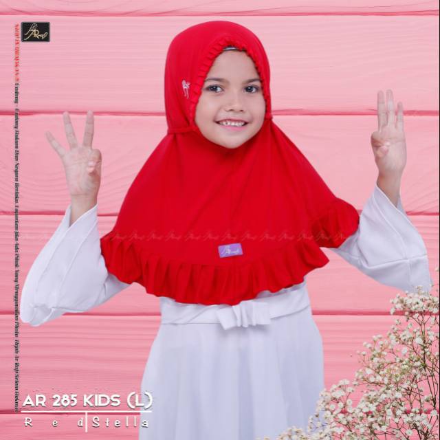 AR 285 Kids Size L / Hijab anak / Hijab Instan / Hijab Arrafi