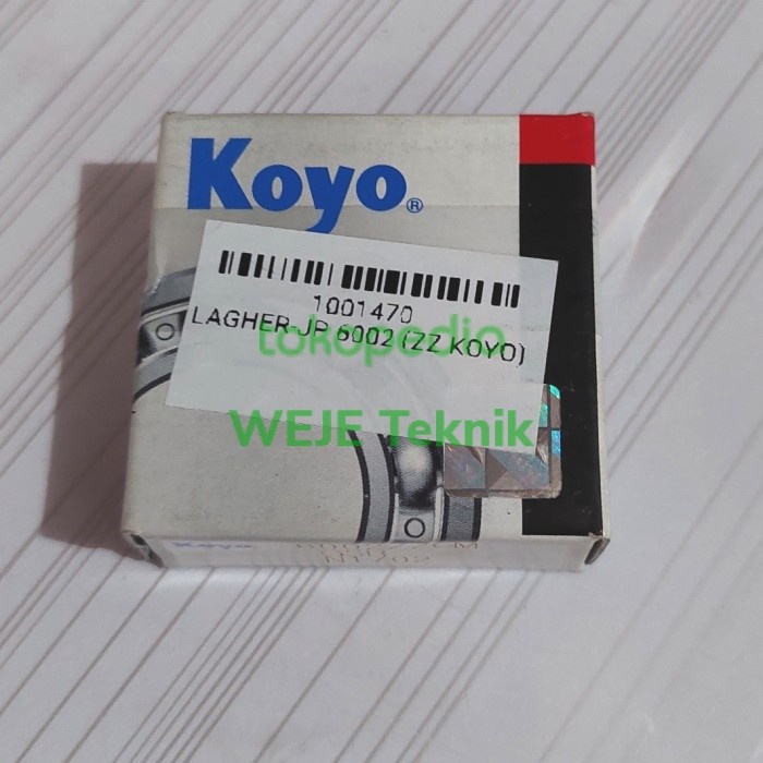 LAHER BEARING 6002 KOYO ORIGINAL 100%