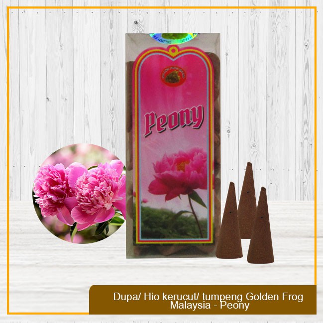 Dupa Hio Wangi Buhur Kerucut Golden Frog Malaysia Peony