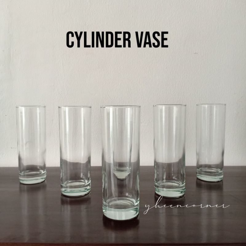 Cylinder Vase / Vas Kaca Tabung