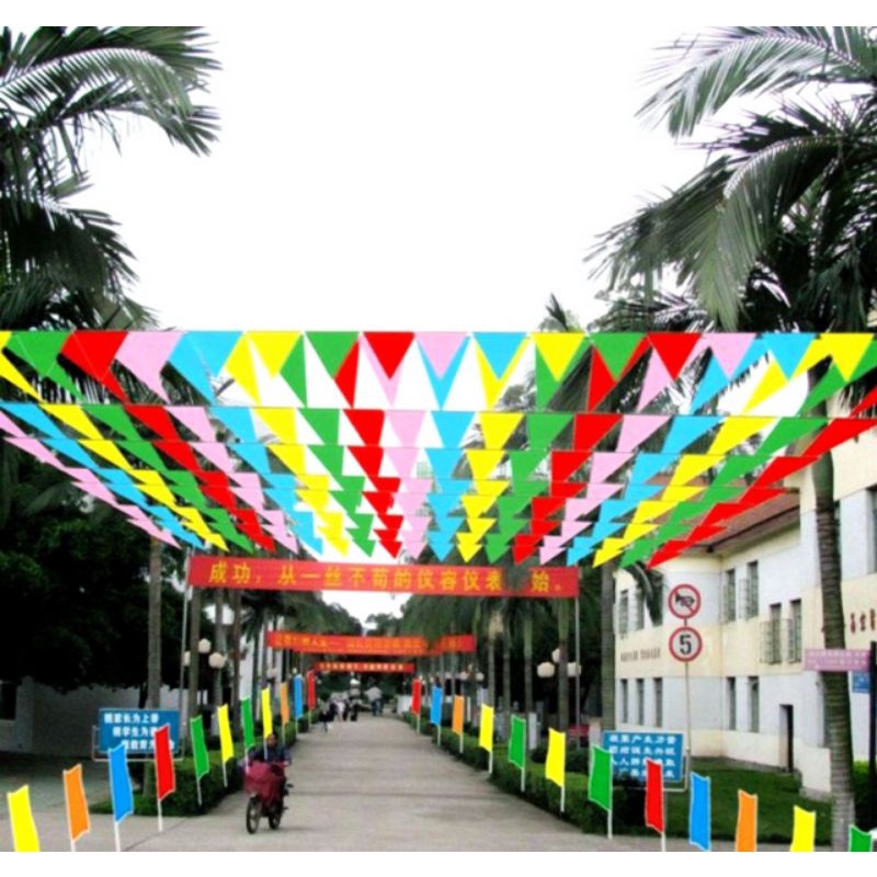 Bendera Renteng Kain Bendera Renteng Merah Putih Bendera Festival