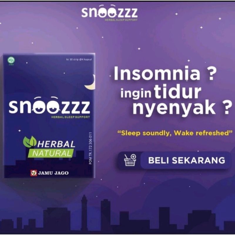 

jamu insomnia snoozzz sleep support