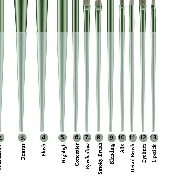 ☝ FEALI 13 Pcs Brush Make Up Profesional Brush Make Up Set Kuas Make Up ℮