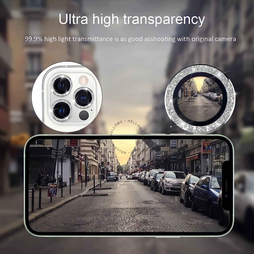 Ring Lensa Camera Protector Glass iPhone Kamera Pelindung Kaca HP iPhone-8