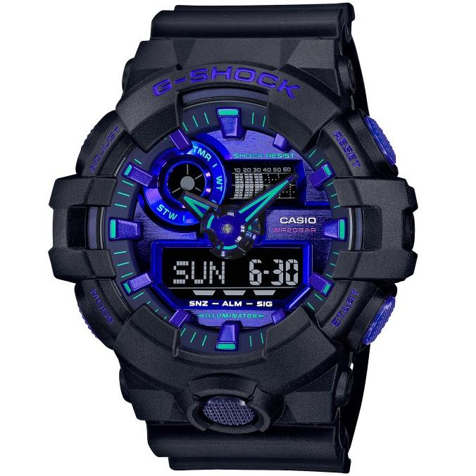 Casio G-Shock GA-700VB-1ADR Jam Tangan Pria Analog Digital GA700 Biru Termurah