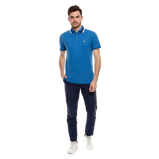  Hush  Puppies  Kaos  Polo  Bertolli In Blue MK18610BL Shopee 