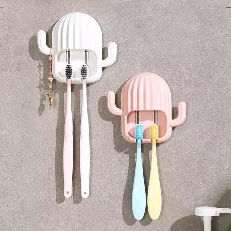 Gantungan Tempat Sikat Gigi Model Kaktus Toothbrush Holders