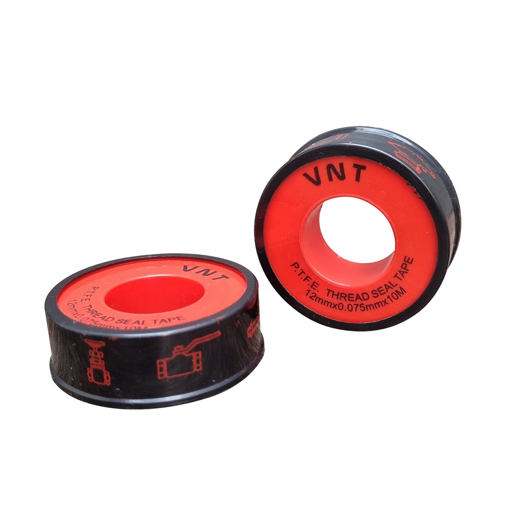 VNT Seal Tape 1/2 inch 10 Meter P.T.F.E Sealtape Isolasi Pipa Kran Siltip PTFE