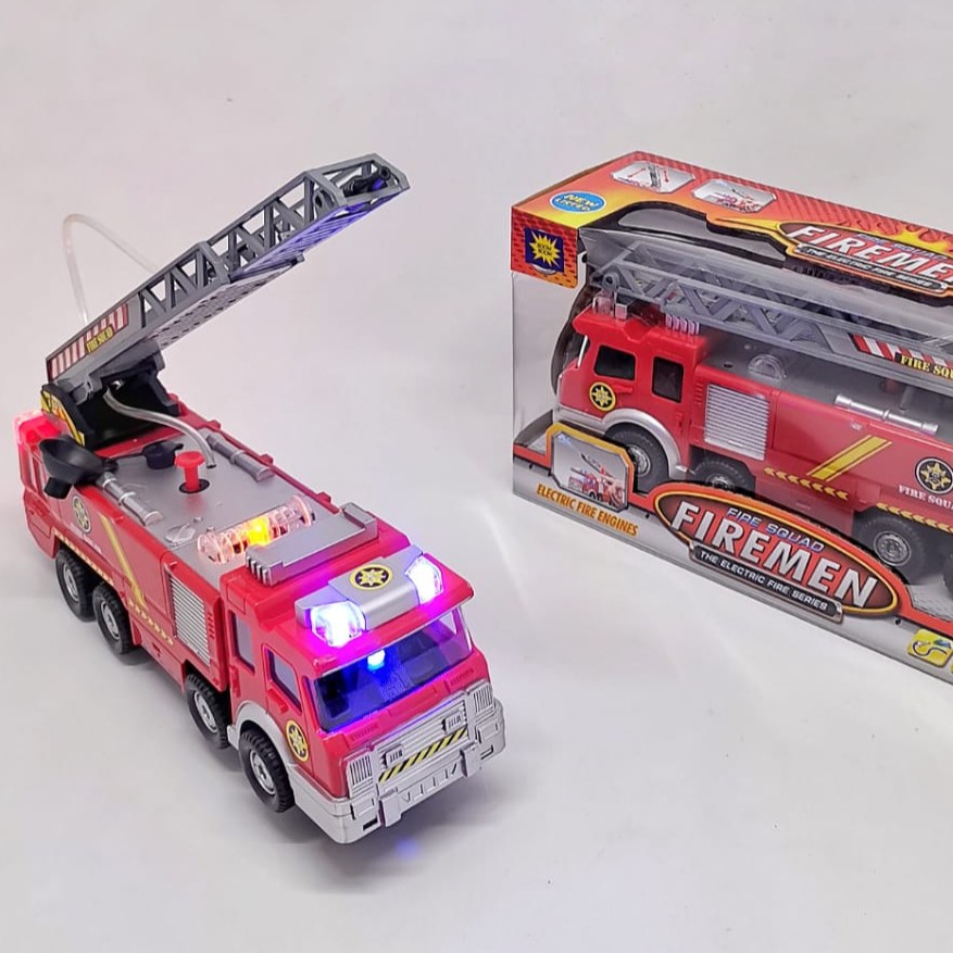 Mobil Pemadam Kebakaran Mainan Bisa Semprot Air Fire Squad Firemen Truck SY732