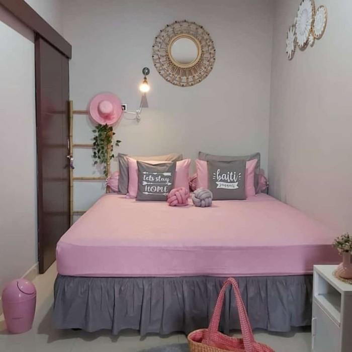 bed skirt katun rumbai uk single